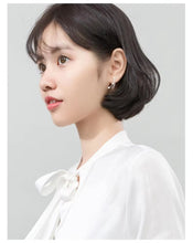 Cargar imagen en el visor de la galería, Venta caliente Real 925 Plata de Ley estrellas línea moda pendientes encanto Simple para mujeres