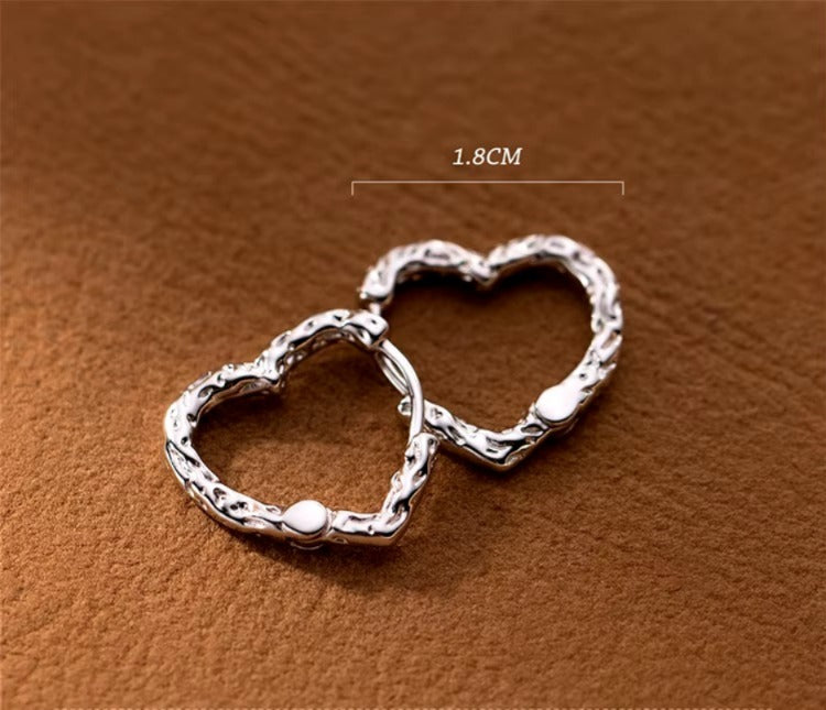 pendientes de aro de Plata de Ley 925 con diseño Vintage para mujer