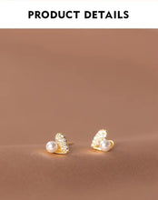 Load image into Gallery viewer, pendientes de plata de ley 925 con forma de corazón Irregular para mujer