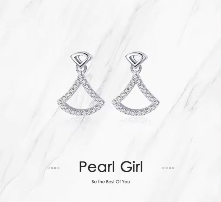 pendientes de plata de ley 925 para mujer, joyería de boda elegante y fina, con cierre de tuerca