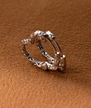 Load image into Gallery viewer, pendientes de aro de Plata de Ley 925 con diseño Vintage para mujer