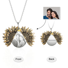 Load image into Gallery viewer, Collar personalizado con foto de girasol para mujer