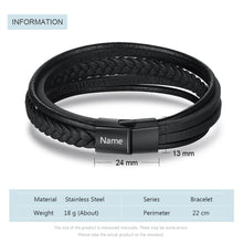 Load image into Gallery viewer, pulsera personalizada de acero inoxidable para hombre