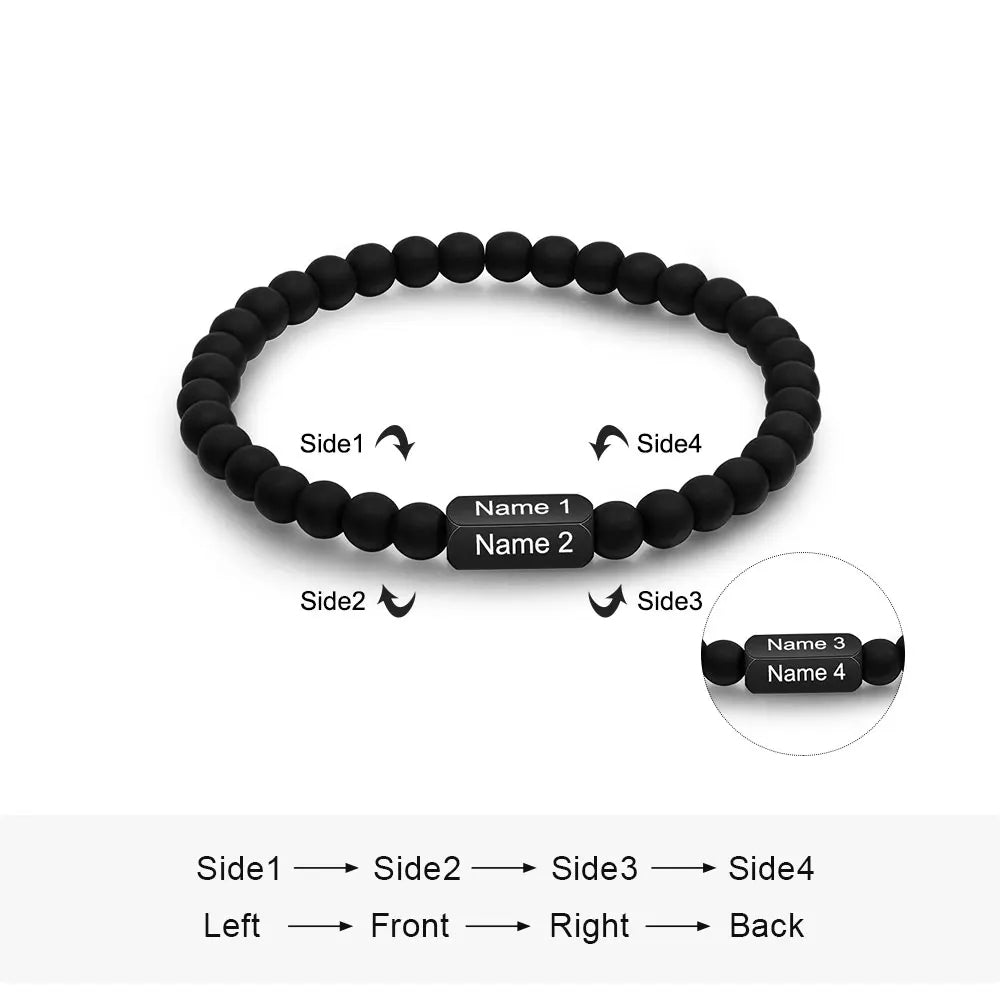 pulsera personalizada de acero inoxidable para hombre