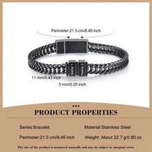 Load image into Gallery viewer, Pulsera de cadena de eslabones personalizada para hombre