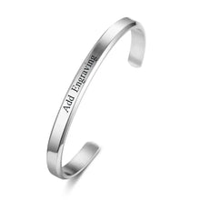 Load image into Gallery viewer, Brazalete de identificación con nombre grabado para mujer