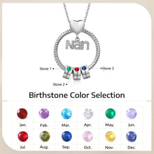 Load image into Gallery viewer, Collar de círculo Nan personalizado con 1-8 piedra natal