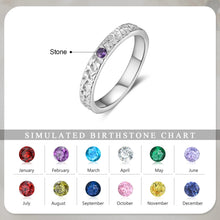 Load image into Gallery viewer, Anillos de piedra natal personalizados para mujer