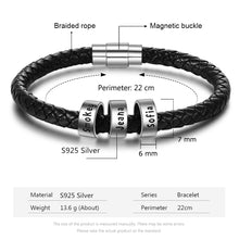 Load image into Gallery viewer, pulsera de plata de ley 925 para hombre