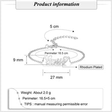 Cargar imagen en el visor de la galería, Pulseras y brazaletes con nombre personalizados para mujer