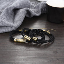 Load image into Gallery viewer, Pulsera de cuerda trenzada ajustable para hombre