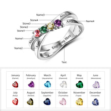 Load image into Gallery viewer, Anillo de la familia y la amistad para madres