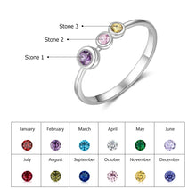 Load image into Gallery viewer, Anillo de Plata de Ley 925 personalizado para mujer