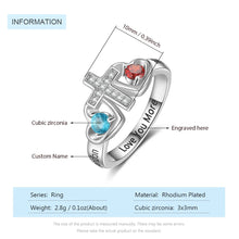 Load image into Gallery viewer, Anillo con nombre grabado personalizado para mujer