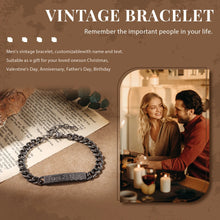 Load image into Gallery viewer, Pulsera con grabado personalizado para hombre