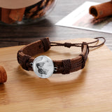 pulsera de cuero con foto personalizada para hombre