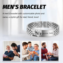 Load image into Gallery viewer, Pulsera de acero inoxidable para hombre