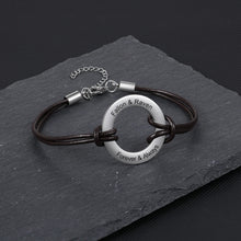 Load image into Gallery viewer, pulsera de acero inoxidable personalizada para hombre y mujer