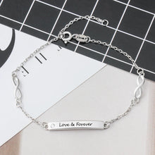 Cargar imagen en el visor de la galería, Pulseras personalizadas para mujer, brazaletes con grabado de nombre y barra