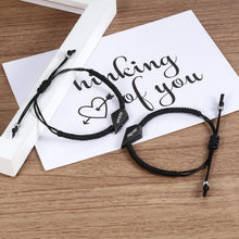 Load image into Gallery viewer, Conjunto de 2 pulseras de acero inoxidable para hombre y mujer