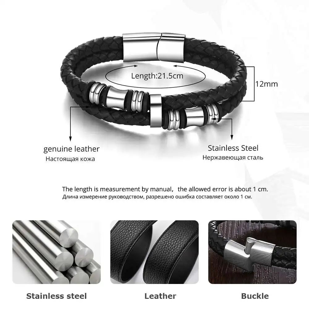 Pulsera de acero inoxidable para hombre