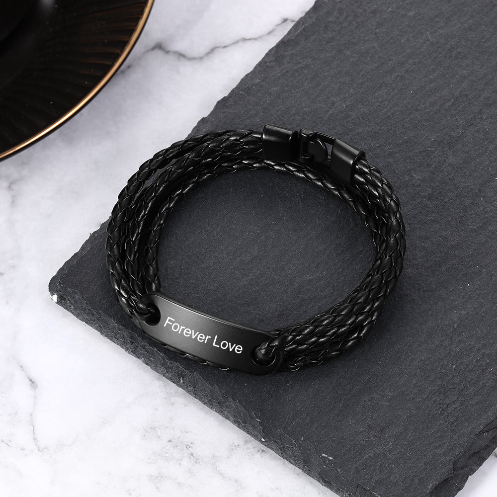 pulsera personalizada de acero inoxidable para hombre