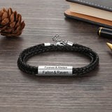 Pulseras personalizadas de acero inoxidable para hombre