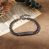 Pulsera con grabado personalizado para hombre