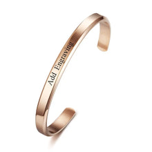 Load image into Gallery viewer, Brazalete de identificación con nombre grabado para mujer