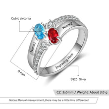 Load image into Gallery viewer, Anillo de Plata de Ley 925 personalizado con nombre grabado