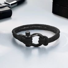 Load image into Gallery viewer, Pulsera de cuentas con grabado láser para hombre