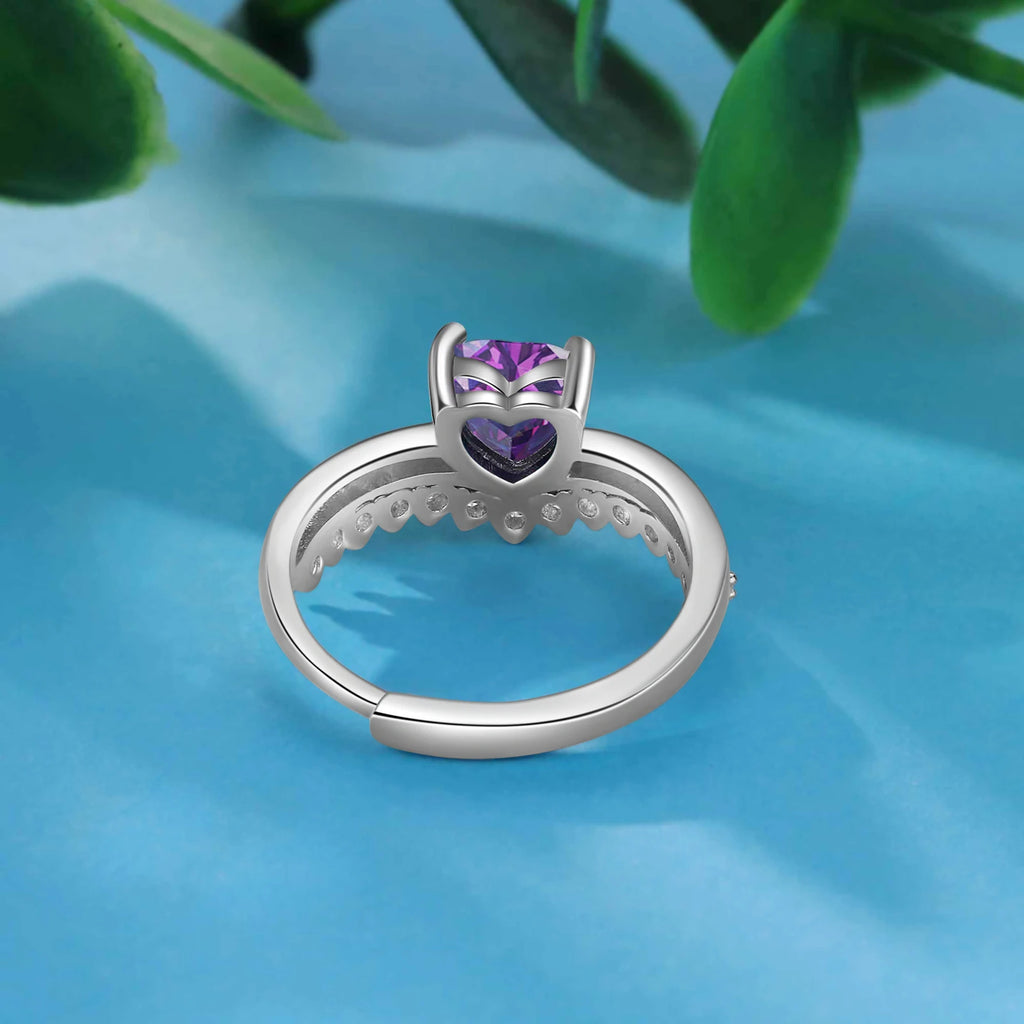 Anillo de compromiso de boda personalizado clásico para mujer