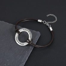 Load image into Gallery viewer, pulsera de acero inoxidable personalizada para hombre y mujer