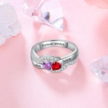 Load image into Gallery viewer, anillos de plata de ley 925 con grabado personalizado para mujer