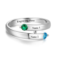 Load image into Gallery viewer, Anillo de Plata de Ley 925 con grabado personalizado