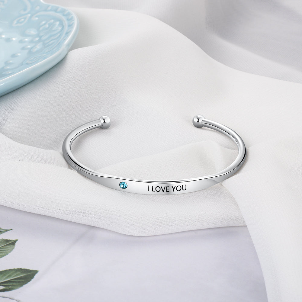 Pulseras personalizadas con nombre grabado para mujer