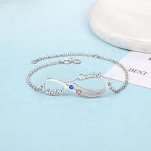 Cargar imagen en el visor de la galería, pulsera de plata de ley 925 para mujer