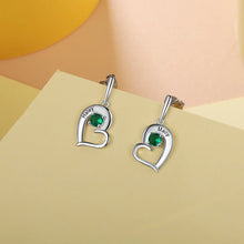 Load image into Gallery viewer, pendientes de piedra de nacimiento personalizados para mujer