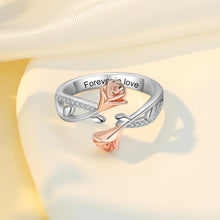 Load image into Gallery viewer, Anillo grabado personalizado con nombre elegante para mujer