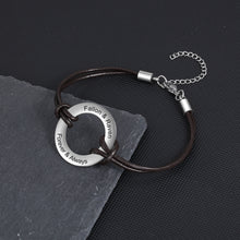 Cargar imagen en el visor de la galería, pulsera de acero inoxidable personalizada para hombre y mujer