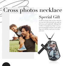 Load image into Gallery viewer, Collar de Etiqueta de perro con foto personalizada para hombres