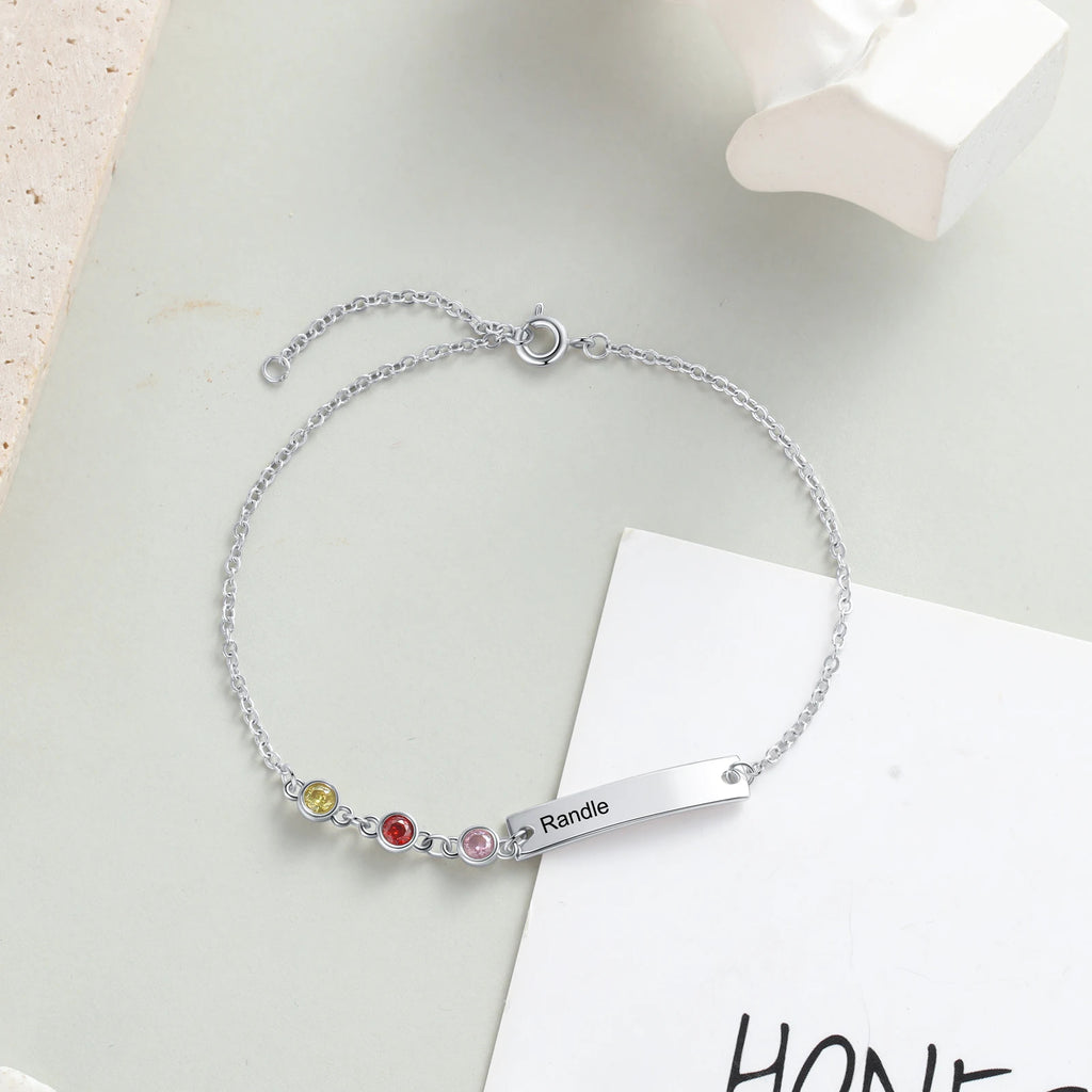 Pulseras personalizadas con nombre para madres