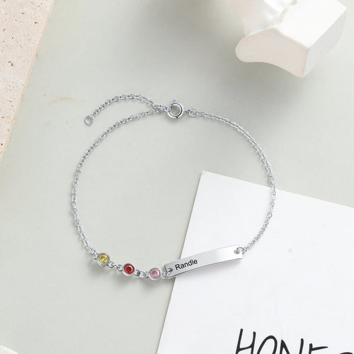 Pulseras personalizadas con nombre para madres
