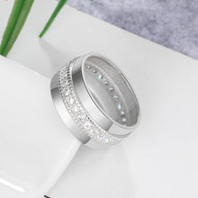 Load image into Gallery viewer, Anillos De Compromiso personalizados con nombre grabado para mujer