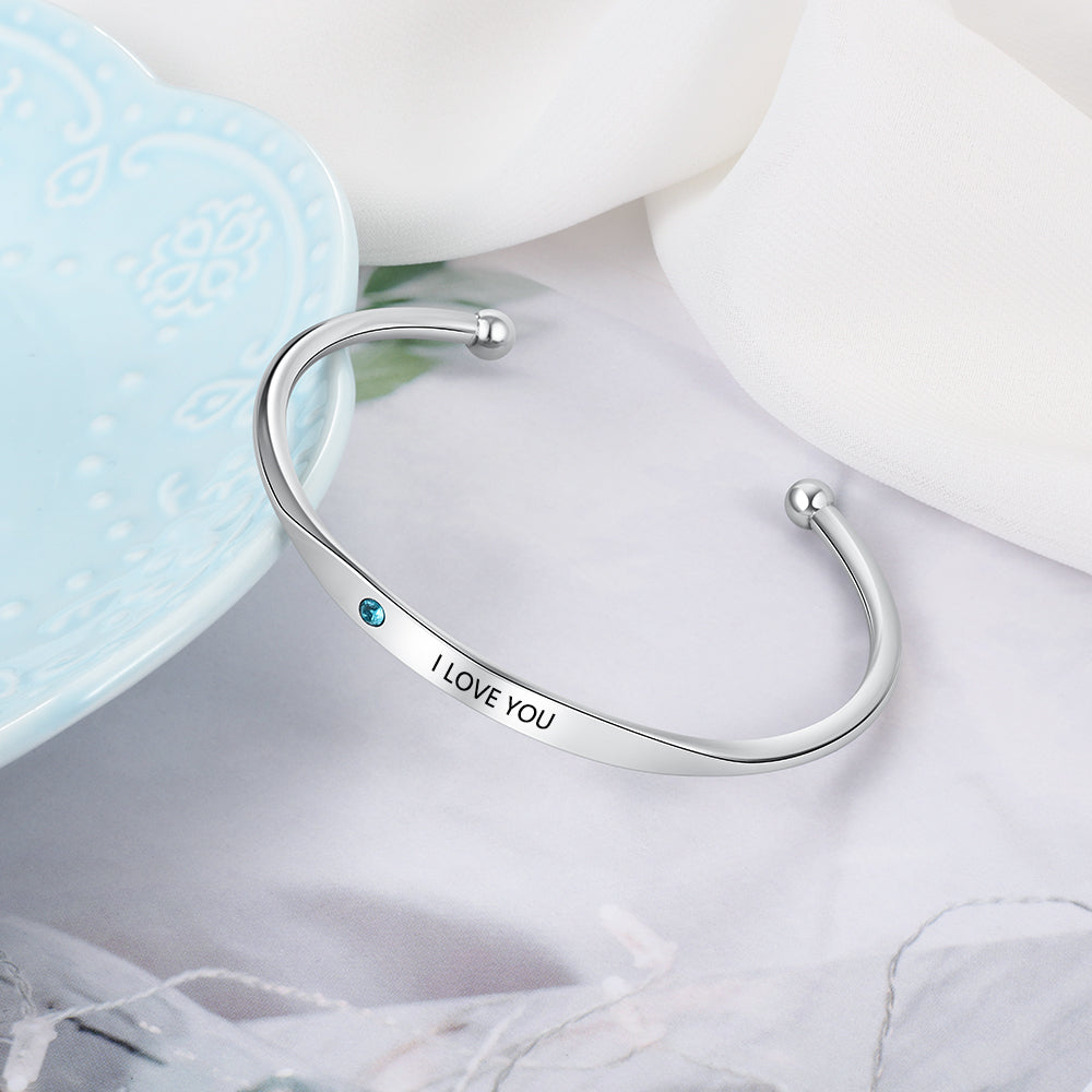 Pulseras personalizadas con nombre grabado para mujer