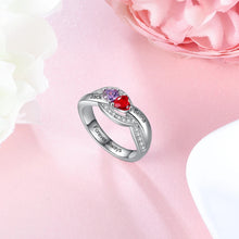 Load image into Gallery viewer, anillos de plata de ley 925 con grabado personalizado para mujer