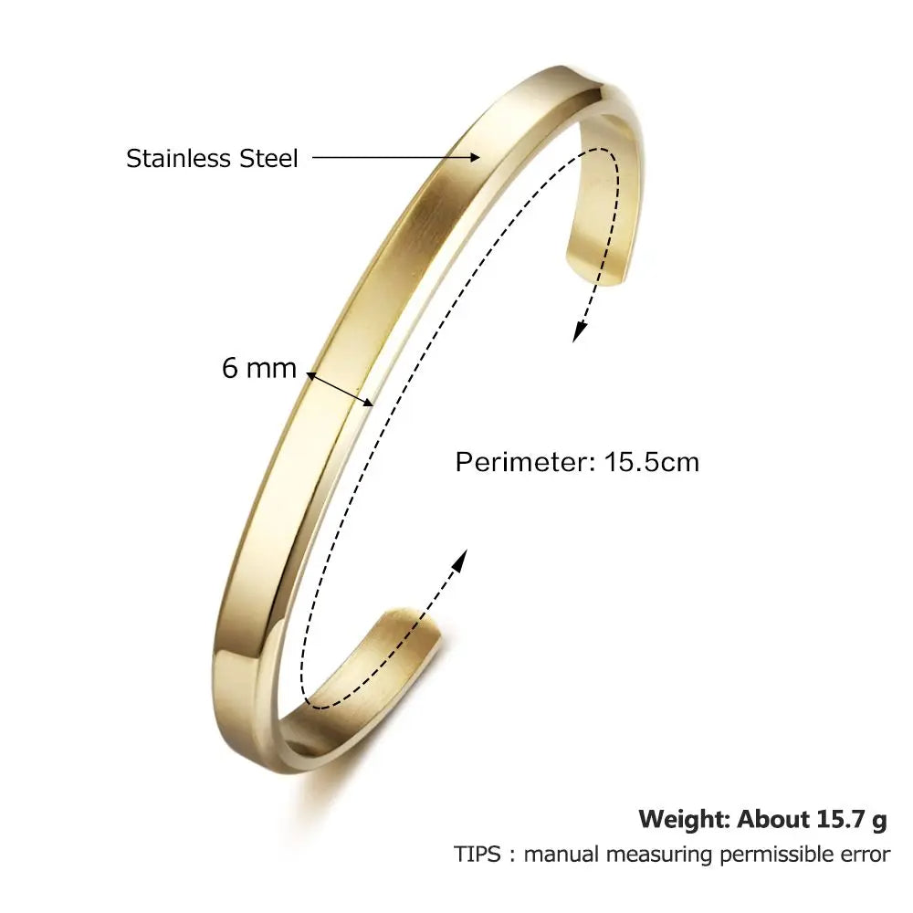 Brazalete de identificación con nombre grabado para mujer