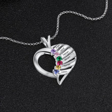 Load image into Gallery viewer, Collar de plata de ley 925 con grabado personalizado para mujer