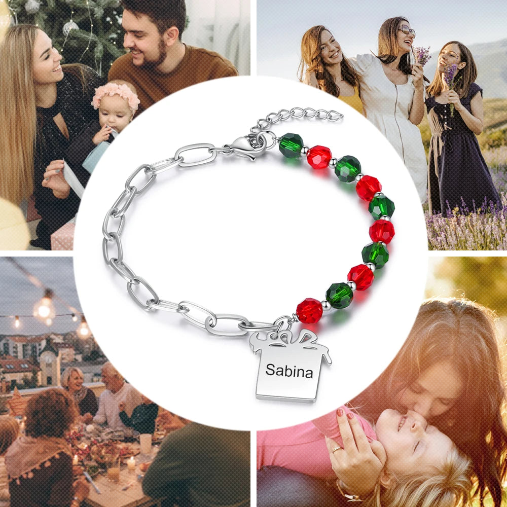 pulsera personalizada con nombre grabado para mujer