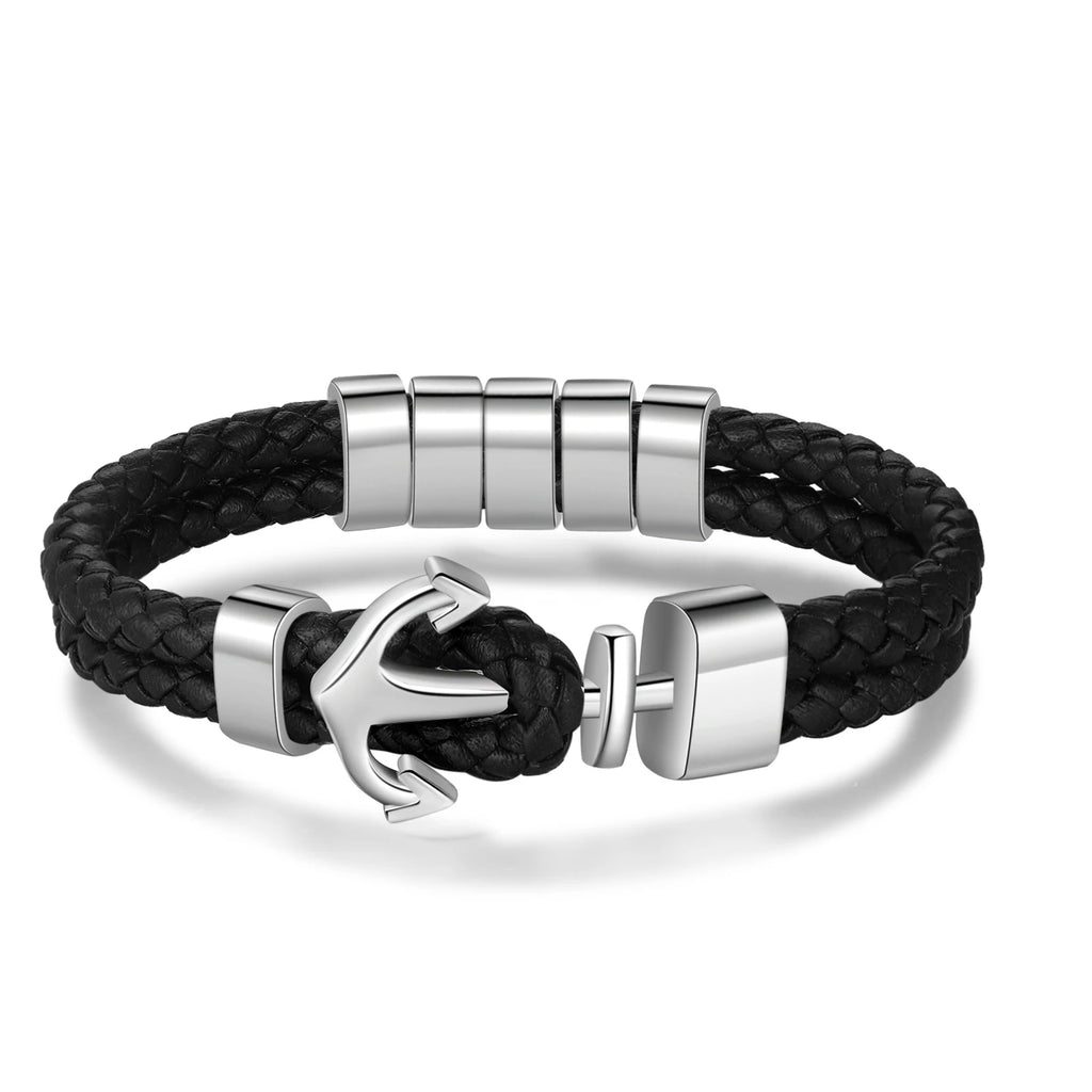 Pulsera de cuentas personalizable para hombre